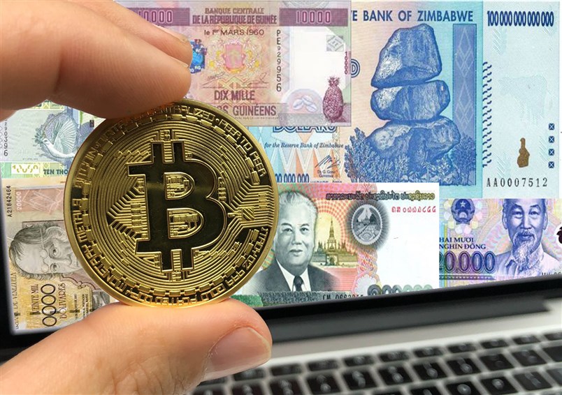 A menor unidade de bitcoin vale mais que 8 moedas Fiats