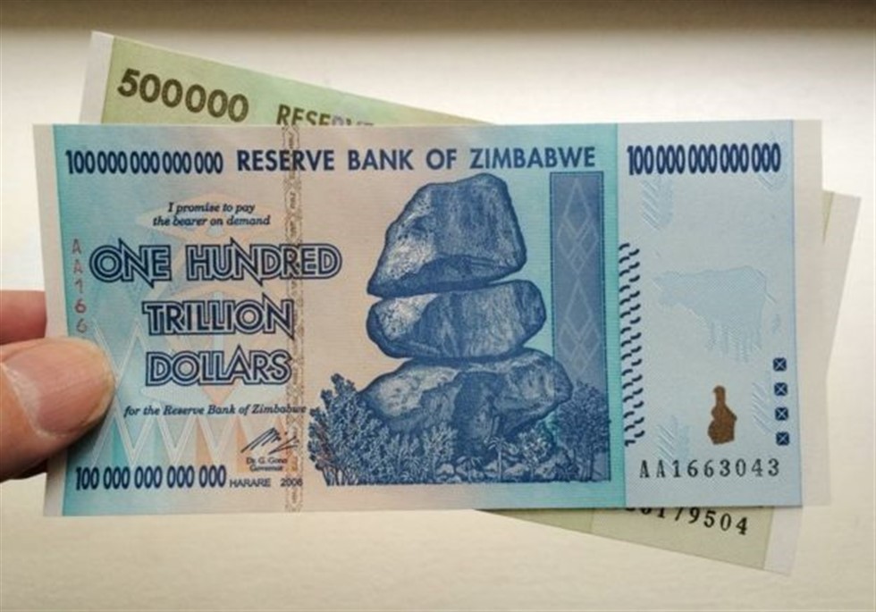 Zimbábue e a sua incrível nota de 100 trilhão de dólares zimbabuano
